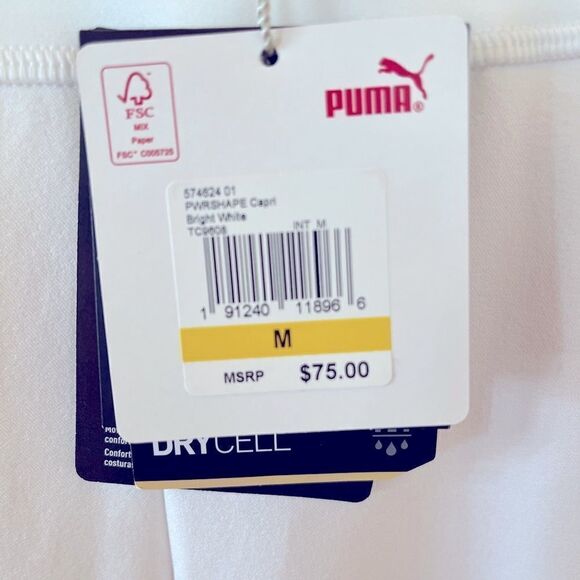 PUMA Ladies PWRSHAPE Capris - Medium - NWT - Picture 7 of 7